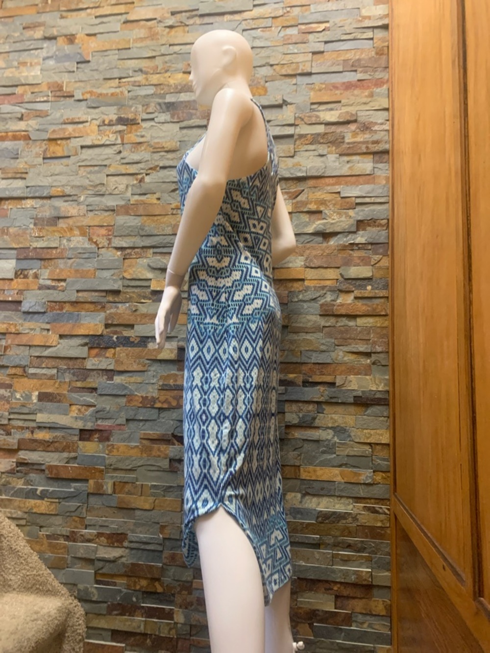 Tart Blue, Teal & White Abstract Print dress 64 - Picture 5 of 5